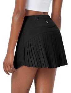baleaf Tennis Skirt Pleated Golf Skorts with 3 Pockets | 14", Built in Shorts, High…