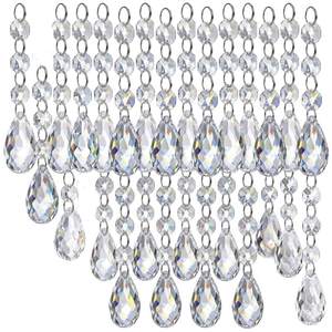 HOHIYA 30PCS Crystal Christmas Ornaments Clear Icicle Prisms | Clear crystal ornaments…