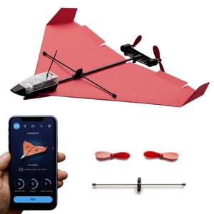 POWERUP 4.0 The Next-Generation Smartphone Controlled Paper Airplane Kit, RC Controlled…