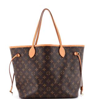 Pre-Loved Neverfull Tote Monogram Canvas MM, Brown