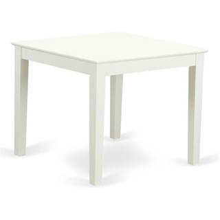 Pemberly Row Square Wood Dining Table, 30" H x 36" W x 36" D, Linen White Finish, Solid…