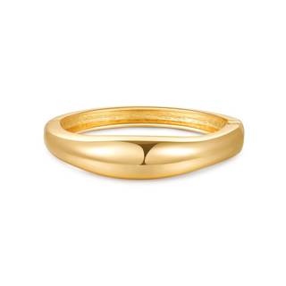 Chunky Gold/Silver Gold Cuff Bangle Bracelets for Women Trendy Hinged Cuff Open Wide…
