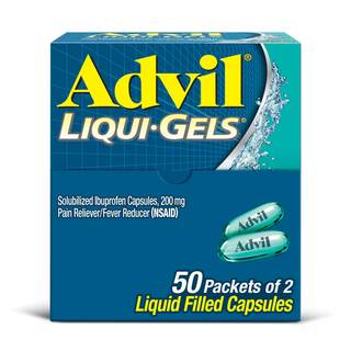 Advil Liqui-Gels Pain Reliever and Fever Reducer, Pain Medicine for Adults with Ibuprofen…