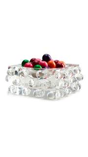 Women's Crystal Glass Bowl Scattered Balls One Size Clear