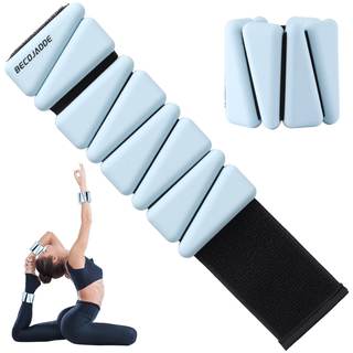 BECOJADDE Ankle Weights Set of 2 (1 lb/2 lb/3 lb Each) Adjustable Wrist Weights for Women…