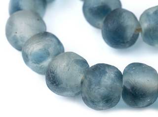 Jumbo Recycled Glass Beads, 21–25mm – African Sea Glass for Wall Hangings, Coffee Table…