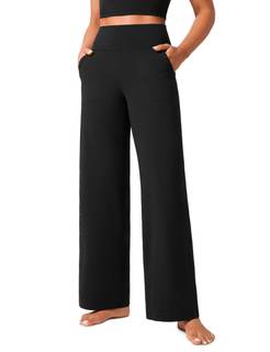 CRZ YOGA Butterlift Wide Leg Pants Pockets 29"/31"/33" | Buttery Soft, Moderate…
