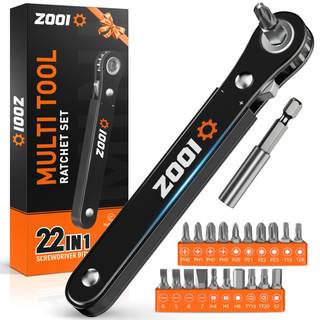 ZOOI 22 In 1 Right Angle Ratcheting Screwdrivers Mens Dad Gifts for Men Dad | 90 Degree…