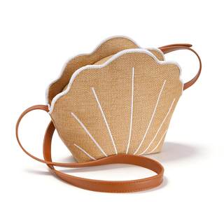 Straw Purse, Shells Crossbody Bag Woven Wallet, Summer Beach Shoulder Bags, Seashell…
