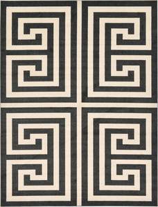 Unique Loom Athens Collection Classic Geometric Modern Border Design Area Rug (9' 0 x 12'…