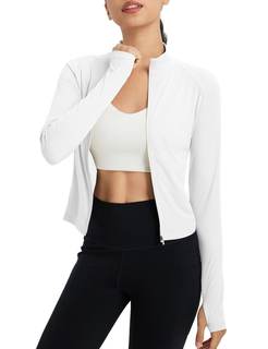 baleaf Women's UPF 50+ Sun Shirt Lightweight Crop | Sun Protection, Breathable, Quick…