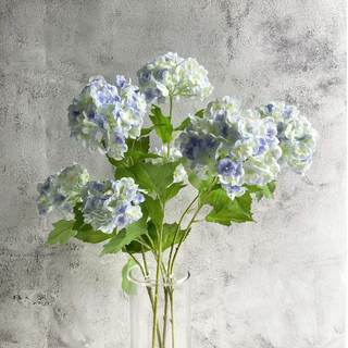 YalzoneMet Artificial Snowball Viburnum 4 Pcs 26.8 in Graduated Blue Small Hydrangea 2…