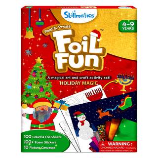 Skillmatics Foil Fun – Christmas Magic, Mess-Free Holiday Art & Craft Kit | DIY Foil Art…