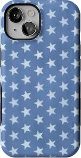 Casely iPhone 14 Case | Coastal Blues | Denim Stars | Bold Protective Design | Compatible…
