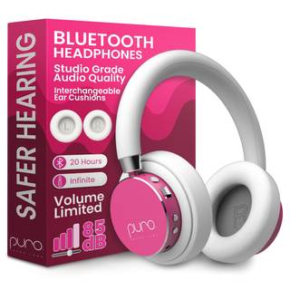 Puro Sound Labs - Kids Headphones, Volume-Limiting 85dB, BT2200 Plus, Pink | Built-In…