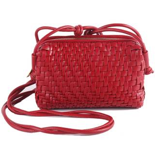Woven Crossbody Bags for Women Handwoven Purses Vegan Leather Small Handbag Handmade…
