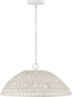 Capital Lighting 347511HH Naomi Bohemian Handcrafted Rattan Pendant Ceiling Light…