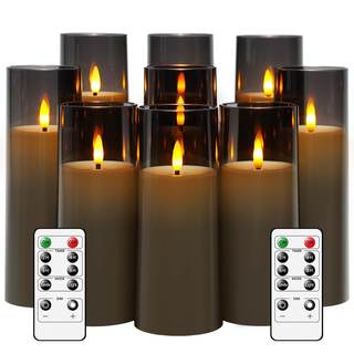 kakoya Flickering Flameless Candles Battery Operated with Remote and 2/4/6/8 H Timer…