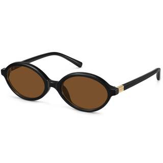 Retro Oval Sunglasses for Women Trendy Small Vintage Round Sun Glasses UV Protection…
