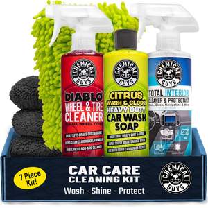 Chemical Guys, 7-Piece Car Cleaning Kit, Wash, Wheel & Interior Cleaners | Everything a…