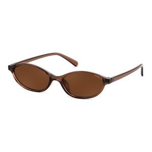 FEISEDY Retro Oval Cat Eye Sunglasses for Women 90s Narrow Lightweight Shades Y2k Trendy…