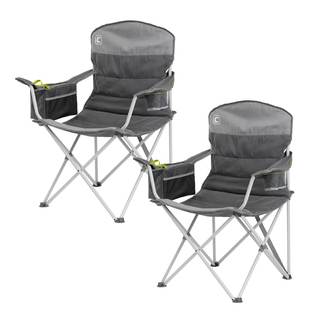 CORE Padded Quad Chair with Built-in Cooler | Folding Chair with Cupholder & Storage…