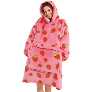Narecte Cozy Oversized Hoodie Blanket Wearable Blanket for Adults | Sherpa Fleece Hooded…