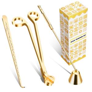 calary Candle Wick Trimmer, Candle Snuffer and Wick Dipper & Candle Accessory Set, 3 in 1…