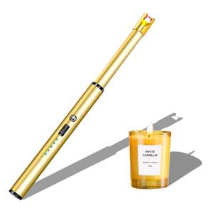 Electric Candle Lighter Windproof USB Rechargeable Flameless Long Neck Lighter for…