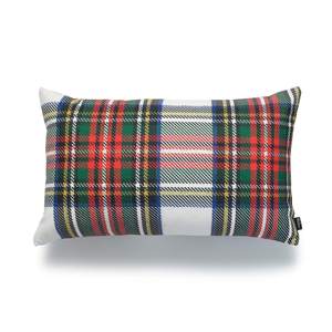 Hofdeco Decorative Throw Pillow Cover ONLY, Gray Classic Stewart Scottish Tartan Plaid…