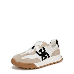 Sam Edelman Women's Langley Sneaker 8 White/Tan/Black