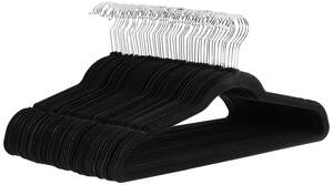 Amazon Basics Slim Velvet Non-Slip Space Saving Suit Clothes Hangers, Closet Organizer…