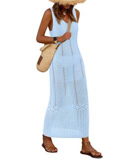BTFBM Crochet Swimsuit Coverup for Women Summer Outfits Spring 2026 Swimwear Bathing Suit…