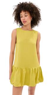 LE BOP Women's Marley Dress Small Warm Olive
