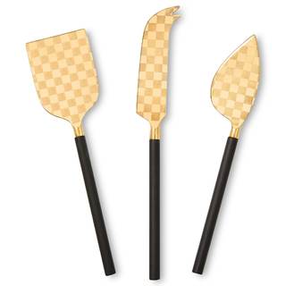 MACKENZIE-CHILDS 3-Piece Cheese Knife Set, Stainless-Steel Cheese Slicers, Charcuterie…