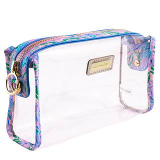 Lilly Pulitzer Clear Vinyl Pouch, Secret Escape | Cute, Translucent, Water Resistant…
