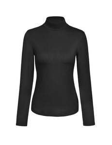 Kindcall Womens Slim Fitted Mock Turtleneck Tops Long Sleeve Lightweight Base Layer…