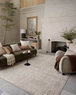 Loloi Amber Lewis Bexley Natural/Dove 5'-0" x 7'-6" Area Rug | BEX-07 Approx. 5x7 Beige…