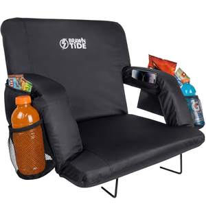 BRAWNTIDE Stadium Seat for Bleachers with Back Support - 3" Foam Cushion | No More Back…