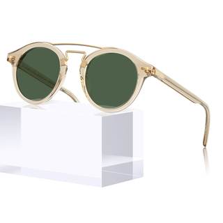 CARFIA Small Face Acetate Double Bridge Sunglasses for Women Polarized | UV 400…