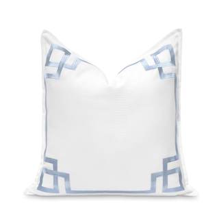 Hofdeco Premium Coastal Patio Indoor Outdoor Throw Pillow Cover Only, 20"x20" Water…