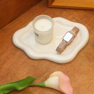CCINPPY Ceramic Cloud Jewelry Tray Trinket Dish Key Bowl Nightstand Decor | Decorative…