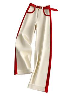 GORGLITTER Women's Pinstripe Dress Pants High Waisted Wide Leg Work Busines Casual Old…