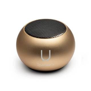 Fashionit U Mini, Tiny Bluetooth Speaker with Magnetic Base, Gold