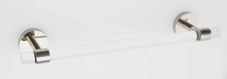 Alno A7220-24-PN Contemporary Acrylic 24 Inch Wide Towel Bar Polished Nickel