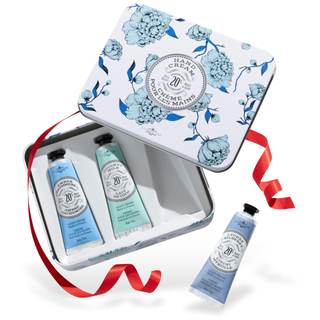 La Chatelaine Hand Cream Trio Tin Gift Set, Ready-To-Gift Tin, Nautral, Made in France…