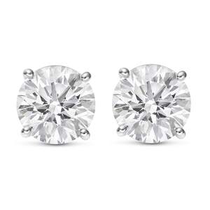 Houston Diamond District 0.5 to 12 Carat Lab Grown Diamond Stud Earrings | 14K White Gold…
