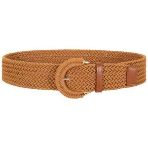 SANSTHS Women Wide Woven Belt for Dresses Fashion Rattan Braided Waist Belt Straw Raffia…