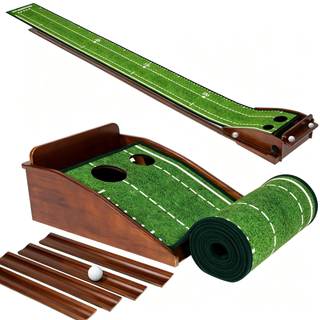 Dachenus Putting Green Indoor Mat Outdoor Golf Putting Mat with Automatic Ball Return…