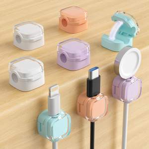Magnetic Cable Clips, Adjustable Cord Holder Management, Adhesive Wire Keeper Organizer…